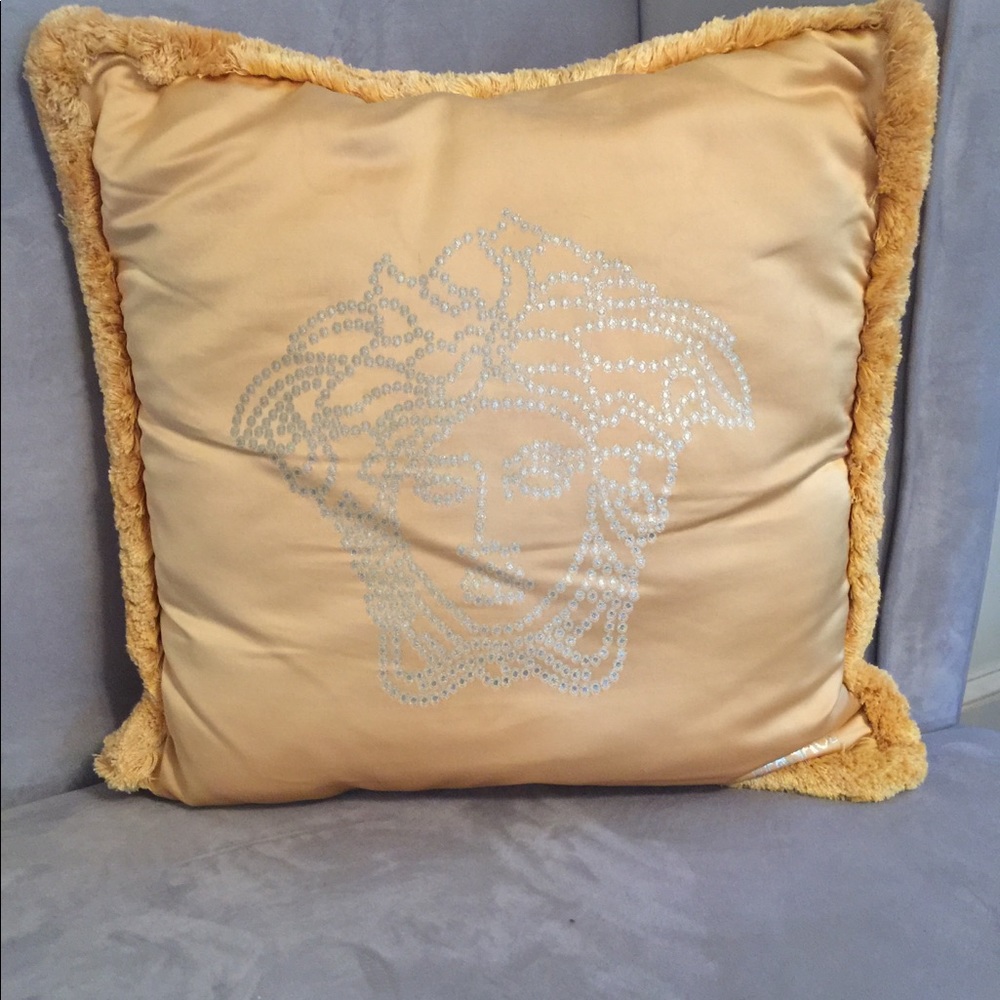 Versace Medusa Studded Pillow